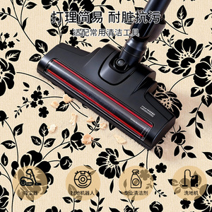 Alfombra Redonda EIFFEL HOME, Imitación de Cachemira, Diseño Floral Vintage, Lavable, Moderna, Minimalista, de Lujo Ligero, para Sala de Estar o Dormitorio - Product Image 4