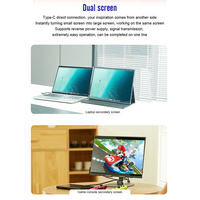 Moniteur de jeu Full Hd 1440P Moniteur portable de 14.2 pouces avec USB de type C pour ordinateur portable et téléphone portable