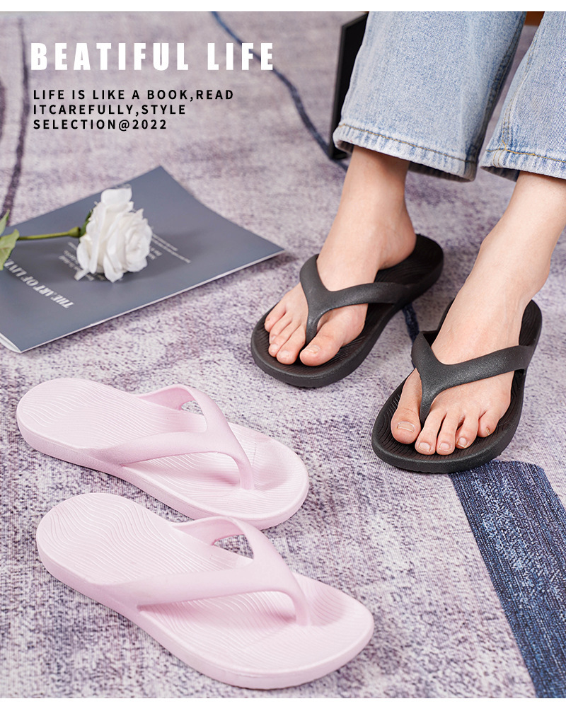 PVC Flip-flops Wholesale Custom Logo Image Anti-slip Summer Soft Sole Flip Flops Slippers
