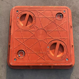 GREENTECH 600x600mm 플라스틱 BMC 복합 맨홀 커버 배수 A15 커버 잘 커버 도시 하수도 도로 사용 - Product Image 2