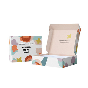 Boîte postale en carton couleur personnalisée imprimée sur mesure pour fabricant OEM, emballage en papier, boîte d'expédition ondulée pour vêtements - Product Image 1