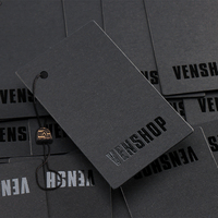 Étiquettes volantes en carton de luxe personnalisées avec impression pour vêtements, avec cordon, pour cartes de vêtements