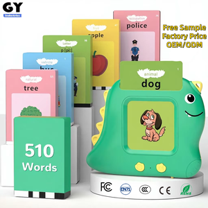 Cartes flash parlantes éducatives GY, 510 mots de vocabulaire, jouets d'apprentissage Montessori, 1-6 ans, autisme, thérapie sensorielle, <span class=keywords><strong>orthophonie</strong></span>, plastique - Product Image 1