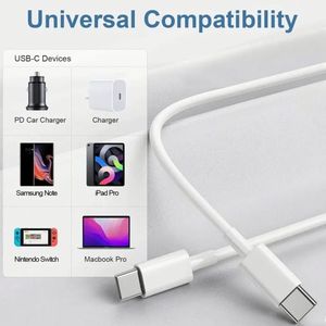สายชาร์จเร็ว 20W แท้ ทนทาน รุ่น 1M 2M 3A หัว Type C to Type C สำหรับโทรศัพท์ 16 15 และโทรศัพท์แอนดรอยด์ - Product Image 6