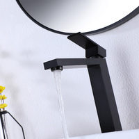 Robinet de lavabo moderne à poignée unique, à poser sur le comptoir, eau chaude/froide, en laiton céramique, prix usine