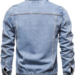 Nouvelle tendance mode, vente en gros d'usine, veste en jean respirante pour hommes, streetwear printemps-automne - Product Image 3