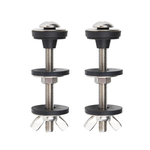 Vis de fixation pour réservoir de toilettes Aojiele M6 en acier inoxydable 304 avec rondelles en caoutchouc pour accessoires de réservoir d'eau de salle de bain - Product Image 1
