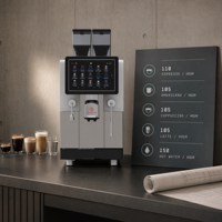 Machine à café expresso en libre-service S900, capacité quotidienne 500 tasses, menu numérique tactile pour les magasins de proximité