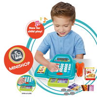Jouets pour enfants : Caisse enregistreuse de supermarché amusante pour jeu d'imitation préscolaire, jouet domestique pour enfants, caisse enregistreuse POS