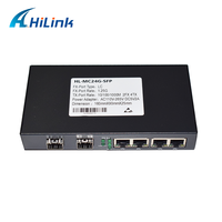 Gigabit Ethernet Fiber Optical Media Converter 4x10/100/1000Base-T & 2 X 1000Base-Fx GE SFP HL MC24G-SFP
