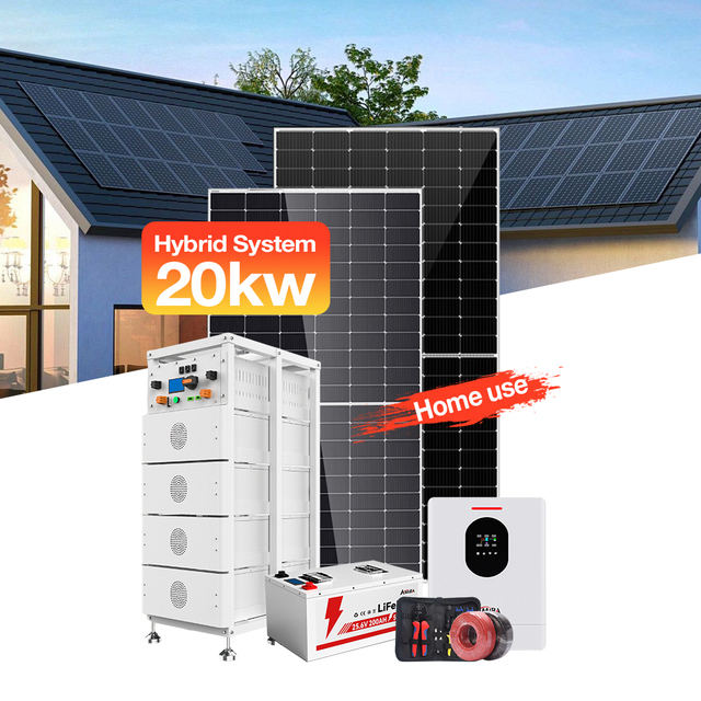 Complete Solar Kit System 10kva Solar System 20KW On-grid and Off-grid Pv Solar Panel Set 20kw Solar Energy System
