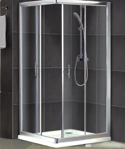 Porte coulissante d'eau de haute qualité, avec cadre en aluminium, avec écran de douche