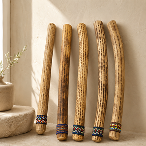 Bacchetta Sonora Naturale in Cactus <span class=keywords><strong>da</strong></span> 75cm, <span class=keywords><strong>Strumento</strong></span> Musicale Artigianale per Meditazione, Yoga, Terapia del Suono e Decorazione Casa - Product Image 4