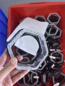 Yeni 2.5 3 inç 5D RGB <span class=keywords><strong>LED</strong></span> projektör Lens far melek göz ışık halkası kefenlerle DRL dönüş sinyal ışığı APP kontrol araba işıkları - Product Image 6