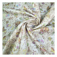 Tissu en voile de coton japonais 100% imprimé numériquement, tissé, transparent, pour vêtements d'enfants, jouets, artisanat, housse de coussin