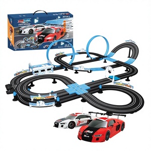 Circuit de course électrique haute vitesse pour voitures télécommandées, <span class=keywords><strong>jeu</strong></span> de course double pour enfants, unisexe - Product Image 1