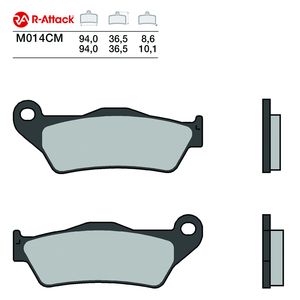 Plaquettes de frein moto R-Attack M014CM carbone-céramique arrière homologuées R90 - Product Image 1
