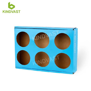 صندوق لف بشعار مخصص ، صندوق ورق بني على شكل مسبق ، مخروط أبيض ، 98 84 - Product Image 6