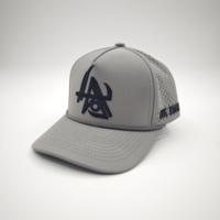 Casquettes de baseball ajustables à 5 panneaux, imperméables, en tissu Dobby, bicolores, à motif léopard et fruits, avec broderie artisanale de logo personnalisé, qualité supérieure