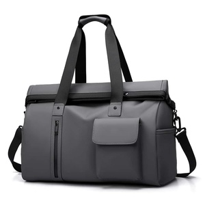 Sac de voyage unisexe imperméable en nylon Oxford avec séparation sec/humide, grande capacité, sangle réglable, fermeture éclair, vert, sport - Product Image 2