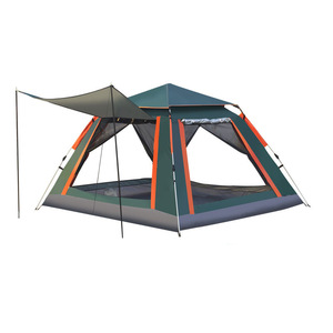 เต็นท์แคมป์ปิ้งเปิดเร็วอัตโนมัติ สีเขียวเข้ม สี่ด้าน กันน้ำ ป้องกันแสงแดด สำหรับครอบครัว ใช้กลางแจ้ง - Product Image 5