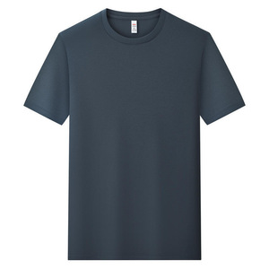 Camiseta de Manga Corta con Cuello Redondo, Ajustada, de Color Sólido, Hecha a Medida, de Fibra de Poliéster, Delgada, Informal, para Trabajo - Product Image 3