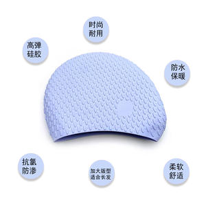 <span class=keywords><strong>Bonnet</strong></span> <span class=keywords><strong>de</strong></span> <span class=keywords><strong>bain</strong></span> en silicone pour femmes avec cheveux longs Caractéristiques Bonnets <span class=keywords><strong>de</strong></span> <span class=keywords><strong>bain</strong></span> surdimensionnés pour hommes à oreilles bulles-Imperméable - Product Image 3
