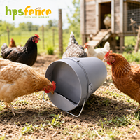 Abreuvoir à poulet en PP durable 5,5 L avec joint d'étanchéité anti-fuite pour élevages avicoles
