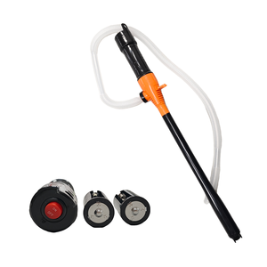 Bomba de aceite eléctrica de plástico con cabezal de pistola de flujo controlable, modelo de doble batería para tanque de combustible de coche - Product Image 3