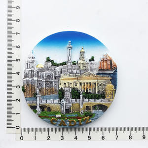 Imanes de nevera con temática de estilo de Ciudad Mundial personalizados, regalo de viaje colorido, decoración, recuerdos emblemáticos, imanes de nevera de resina - Product Image 6