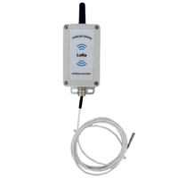 Contrôleur de température PT100 LoRa ABS, indice de protection IP67, portée de 5 km, autonomie de la batterie de 5 ans, dispositif de surveillance de la température sans fil, OEM/ODM