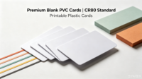 Cartes de membre et cartes professionnelles NFC CR80 en PVC imperméable personnalisables pour usage hôtelier - Carte plastique blanche vierge imprimée en offset