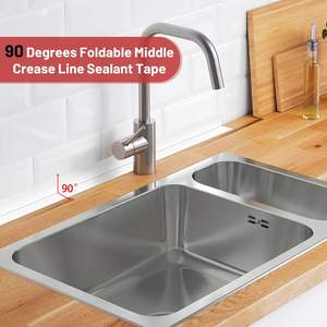 <span class=keywords><strong>Bande</strong></span> <span class=keywords><strong>de</strong></span> calfeutrage large, autocollante, imperméable, pour baignoire, douche, <span class=keywords><strong>salle</strong></span> <span class=keywords><strong>de</strong></span> <span class=keywords><strong>bain</strong></span>, <span class=keywords><strong>bande</strong></span> d'étanchéité flexible, anti-moisissure - Product Image 4