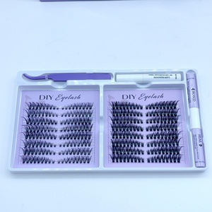 ขน<span class=keywords><strong>ต</strong></span>าปลอมแบบ<span class=keywords><strong>ต</strong></span>่อเองสำเร็จรูป วัสดุสังเคราะห์ ทำมือ แบ่งเป็นช่อ สำหรับ<span class=keywords><strong>ต</strong></span>่อขน<span class=keywords><strong>ต</strong></span>า DIY ขายส่ง ชุดขนตาแบบพัด สีดำธรรมชา<span class=keywords><strong>ต</strong></span>ิ 6 แถว ปลายแหลม - Product Image 5