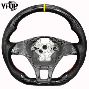 Customized Racing LED Carbon Fiber Steering Wheel For Volkswagen Golf GTI MK7 POLO
