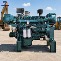 Moteur diesel marin GOLD POWER à démarrage électrique, refroidi par eau, 265 kW, 4 temps, 6 cylindres, 355 ch, norme Euro 2, garantie 1 an, prix usine