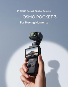 Cámara de Acción Pocket 3, Nueva, 100% Original, para Grabación de Vlogs, Seguimiento de Rostros/Objetos, PU/Goma, Negra - Product Image 6