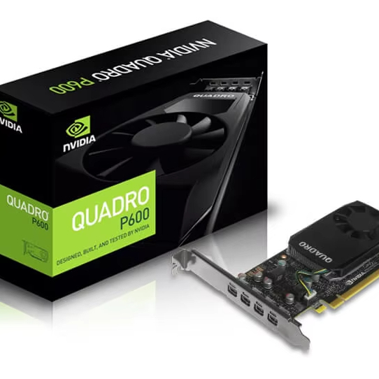 New for Quadro P600 4G GDDR5 PCI Express Desktop Workstation GPU with VGA Output and Fan Cooling