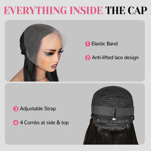 วิกผมถักแบบเต็ม HD ขนาด13*6นิ้วทำจากลูกไม้ติดปิดน้ำ - Product Image 6