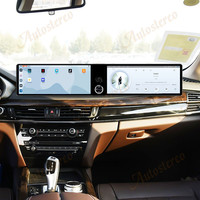 Double écran 25 pouces Carplay Android 14 pour BMW X5 F15 X6 F16 X5M X6M 2014-2018 Lecteur multimédia de voiture GPS Navigation Head Unit
