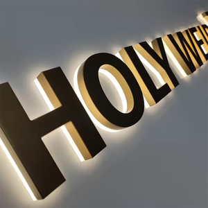Metal Acrylic 3D Backlit LED Sign IP65 Waterproof <b>Remote</b> <b>Control</b> Multi-Color Options for Indoor/Outdoor Commercial Car - Product Image 5