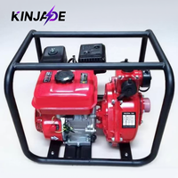Pompe à eau d'incendie à essence portable de 2 pouces, haute pression, haute pression de refoulement, pour situations d'urgence, spécifiquement conçue pour le sauvetage, avec cadre robuste