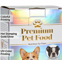 Boîte rigide ondulée premium avec bande déchirable pour kits d'abonnement pour animaux de compagnie, impression couleur vive, recyclable