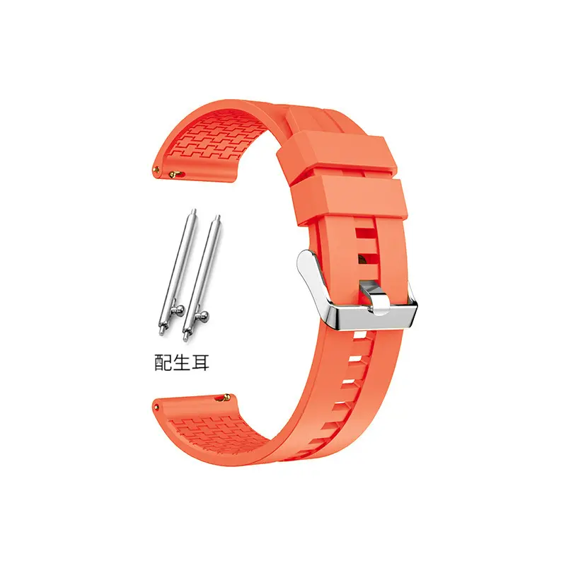 Lüks yeni watchband akıllı saat bileklik kauçuk bilek bandı 22 MM saat kayışı 22 MM saat kayışı silikon