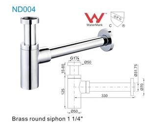 ND004-RG 1 "1/4 sifone dorato rosa lavandino da bagno trappola per bottiglie scolapiatti in ottone <span class=keywords><strong>Sifon</strong></span> - Product Image 5