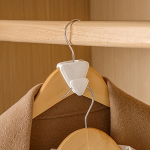 New Design Mini Clothing Organizer Space-Saving Wardrobe <b>Clothes</b> <b>Rack</b> with Plastic Hooks Connector Duty Mini <b>Clothes</b> Hanger - Product Image 5