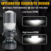 Nouvelles ampoules LED H4 à lentille de projecteur mini 130W haute puissance 12V 24V Canbus pour phare de moto et phare de voiture