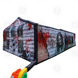 <span class=keywords><strong>2023</strong></span> juego de laberinto súper divertido grande al aire libre inflable castillo hinchable laberinto Halloween pintura en aerosol laberinto inflable embrujado - Product Image 1