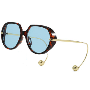 Lunettes de soleil œil de chat pour femmes, monture intégrale, verres dégradés, protection UV400, monture en métal, protection solaire tendance - Product Image 3
