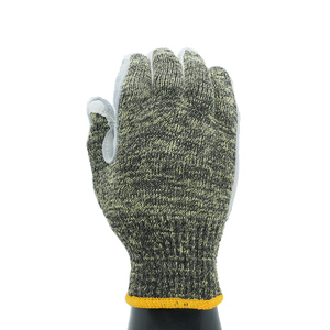 Gants en aramide camouflage durables avec paume en cuir pour une meilleure adhérence et une meilleure protection - Product Image 5